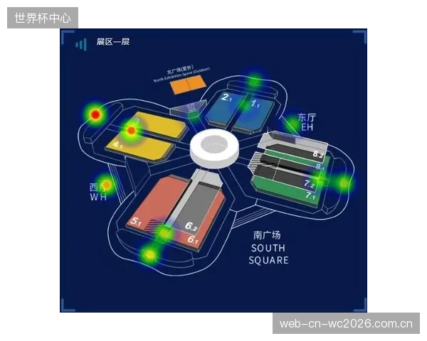 无感核验系统产生的人流热力图，将推动场馆实现更精细的区域化能源管理